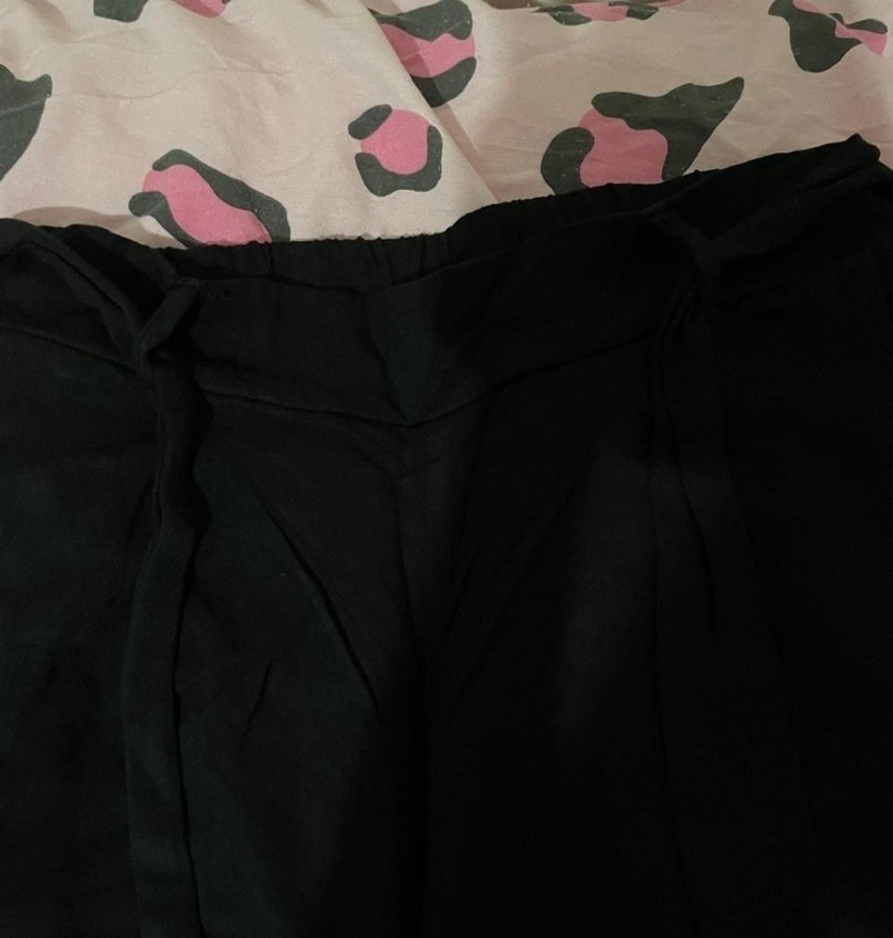 Kadın Siyah Keten Kumaş Kapri - Görsel 5