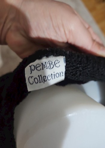 Siyah Örgü Kadın Kazak - Görsel 5