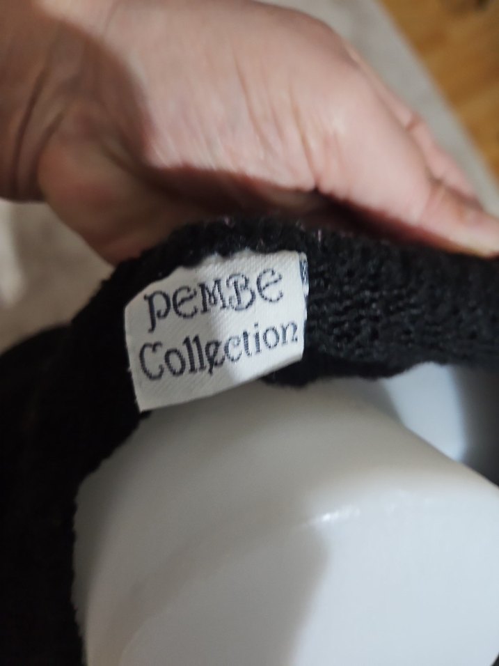 Siyah Örgü Kadın Kazak - Görsel 5