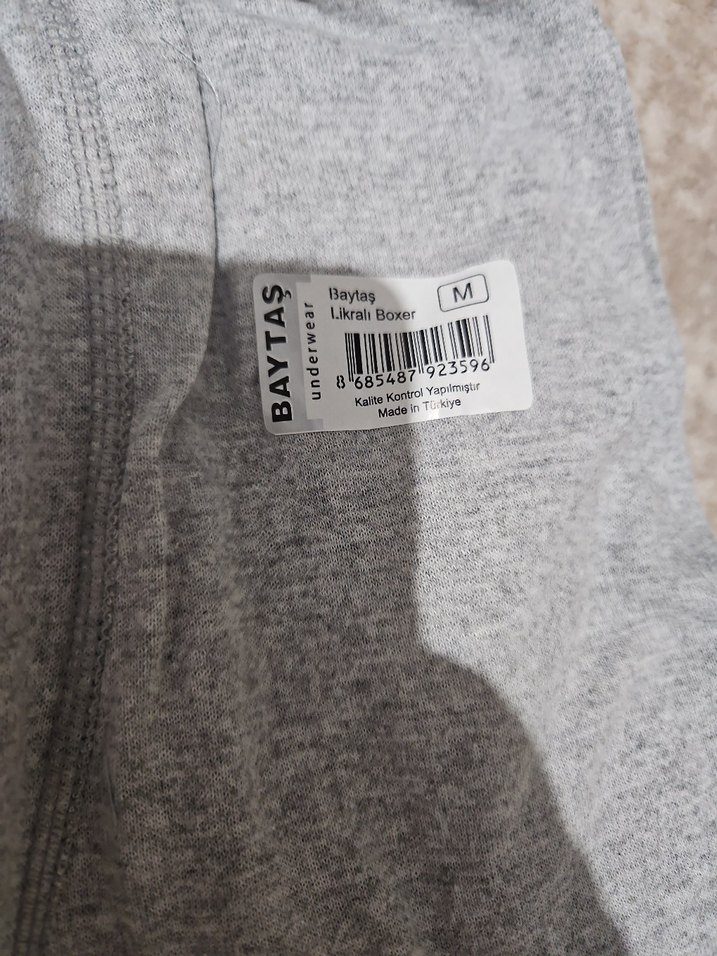 Baytaş Gri Erkek Boxer İç Çamaşırı M - Görsel 3
