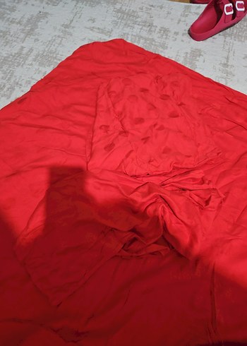 Kırmızı Düz Nevresim Takımı - Görsel 5