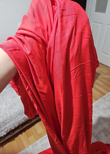 Kırmızı Düz Nevresim Takımı - Görsel 4