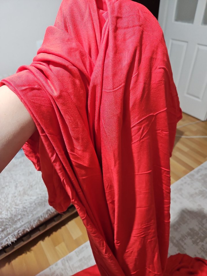 Kırmızı Düz Nevresim Takımı - Görsel 4