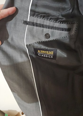 Gri Erkek  Ceket - Görsel 3