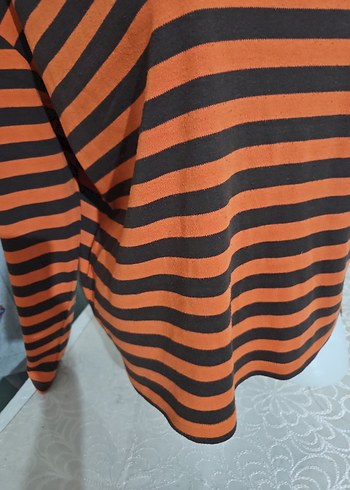 Çizgili Kahverengi Erkek Kazak - Görsel 3