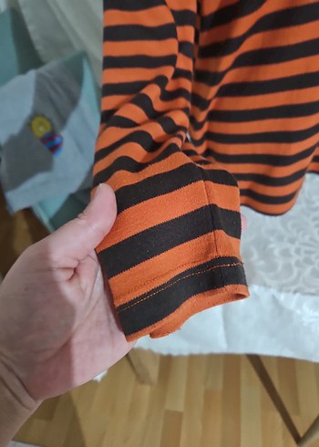 Çizgili Kahverengi Erkek Kazak - Görsel 6