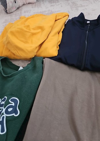 Erkek Çocuk Renkli Baskılı Yeşil Sweatshirt - Görsel 2