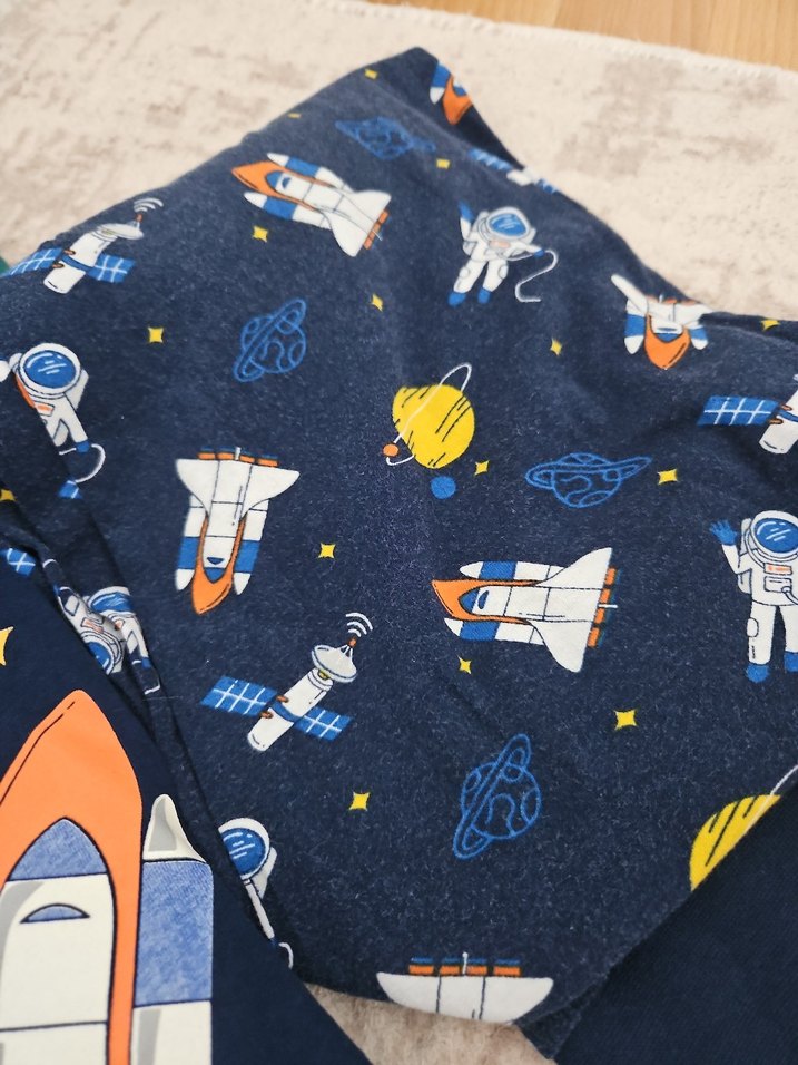 Erkek Çocuk Renkli Baskılı Yeşil Sweatshirt - Görsel 5