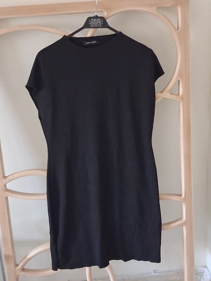 Kadın Siyah Kısa Kollu  Elbise - Görsel 2