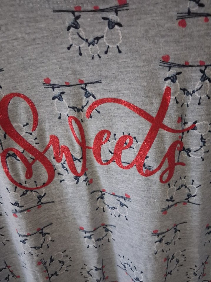 Pamuklu Gri Desenli Kısa Kollu Hamile Tişörtü - Görsel 4