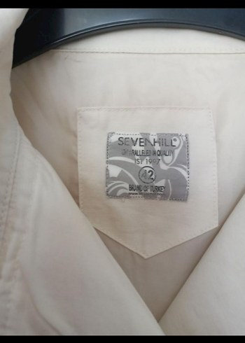 Sevenhill Kadın Beyaz Midi Trençkot, Düğmeli, Regular Fit