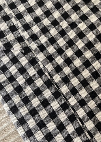 LTB Ekose Desenli Pilili Mini Etek