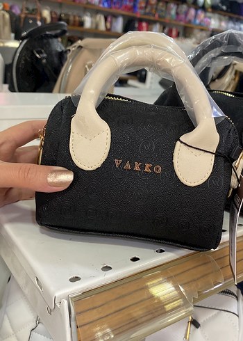 Beden siyah Renk Mini Vakko Çanta