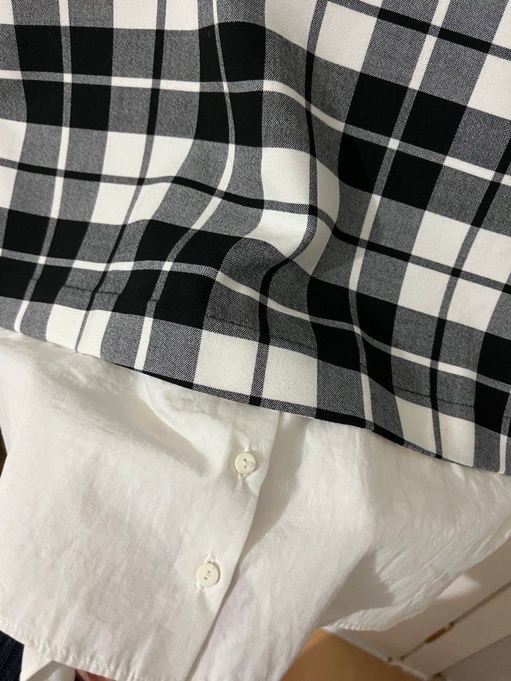 Kısa Kollu Ekose Mini Elbise - Görsel 3