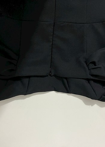 Siyah Straplez Kadın Uzun Tulum - Görsel 3