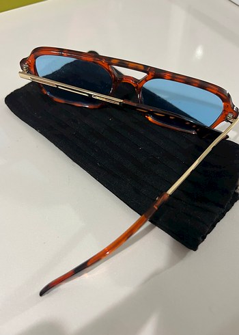 Retro Tarz Şeffaf Kahverengi Kadın Güneş Gözlüğü - Görsel 3