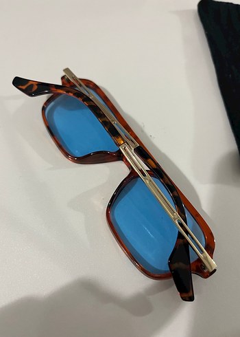 Retro Tarz Şeffaf Kahverengi Kadın Güneş Gözlüğü - Görsel 2