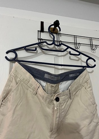 32 Beden Bej Pamuk Regular Fit Erkek Şort