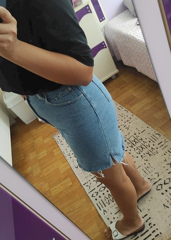 Mavi Jeans Mavi Denim Mini Etek Rahat Kesim
