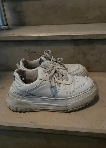 fil dişi rengi yüksek taban Platform Kadın Spor Ayakkabı - Görsel 2