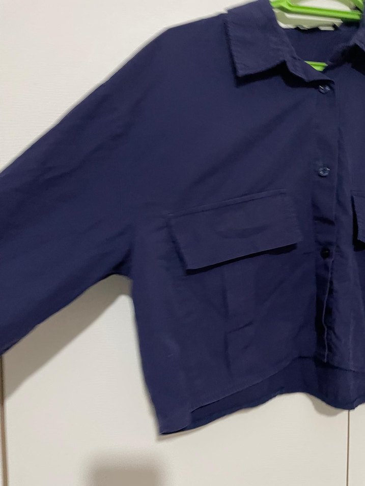 Düğmeli, Keten Kumaşlı Kadın Midi Gömlek - Görsel 3