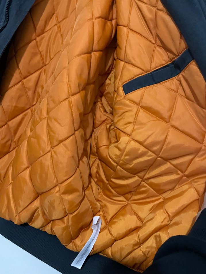 Gri Kadın Bomber Ceket Fermuarlı - Görsel 5