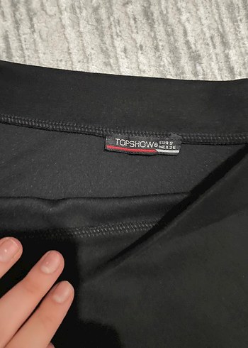 Siyah kadife Mini Etek - Görsel 3