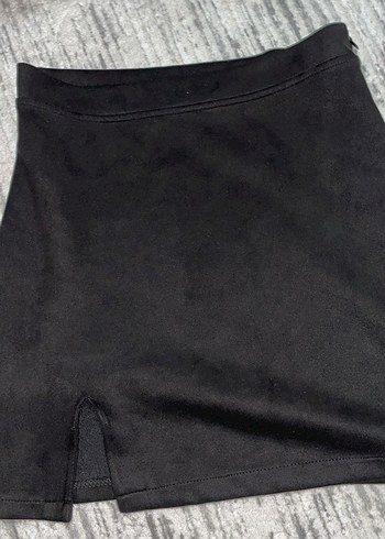 Siyah kadife Mini Etek - Görsel 2