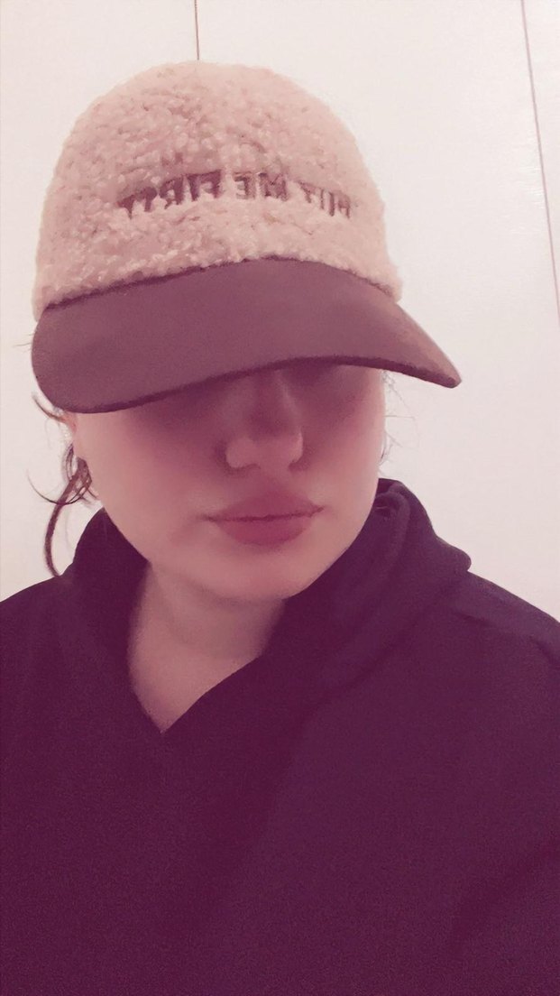 Bej Kadın Puff Şapka - Görsel 3