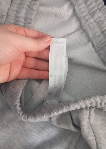 Gri Kadın Pamuklu Rahat Kesim Eşofman - Görsel 4