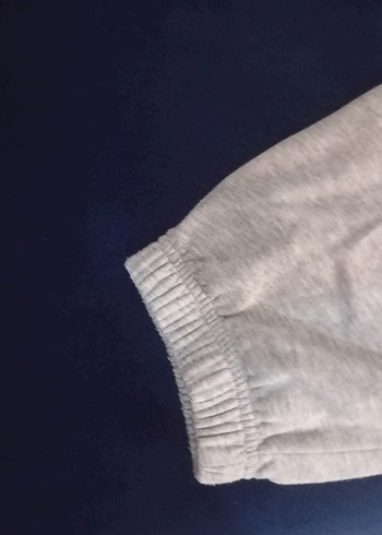 Gri Kadın Pamuklu Rahat Kesim Eşofman - Görsel 3