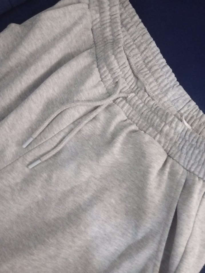 Gri Kadın Pamuklu Rahat Kesim Eşofman - Görsel 2