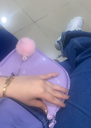 Parlak Pastel Mor Kadın Çanta