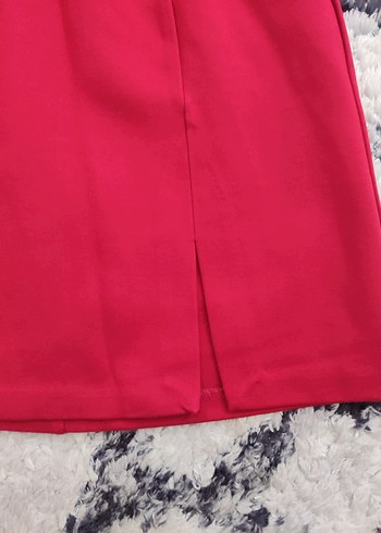 Kırmızı Mini Etek - Görsel 4