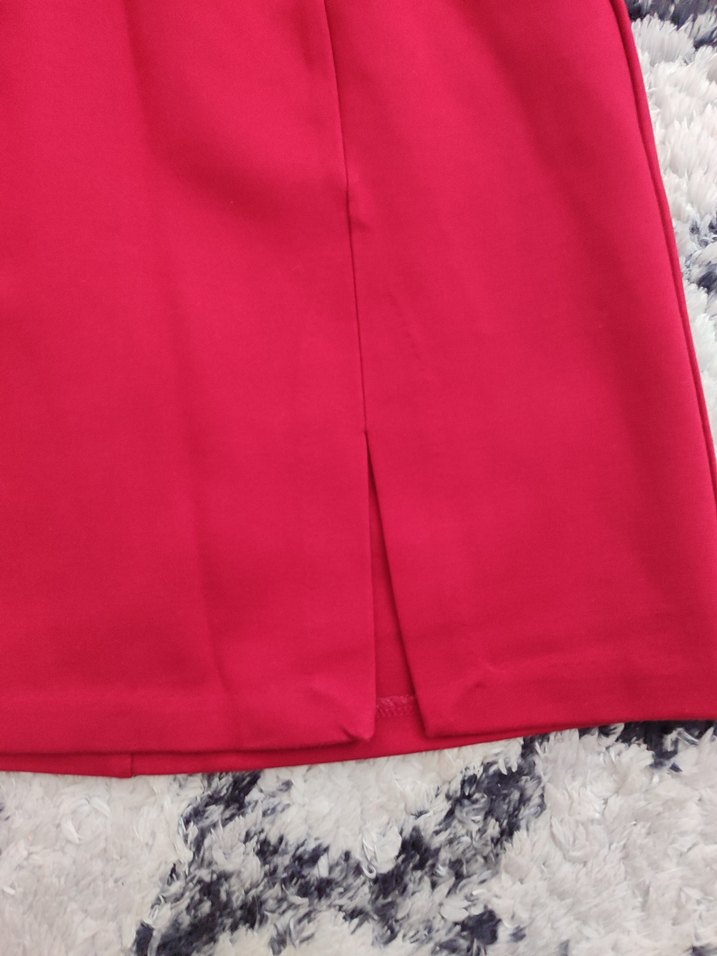 Kırmızı Mini Etek - Görsel 4