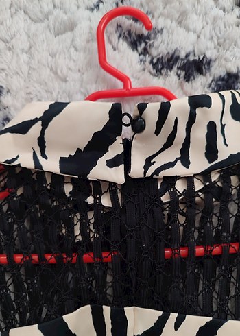 Zebra Desenli Kadın Bluz - Görsel 5