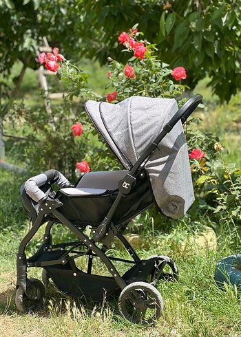 9- 18 kg Beden Çift yönlü sıfır Gri Bebek Arabası Katlanabilir Model