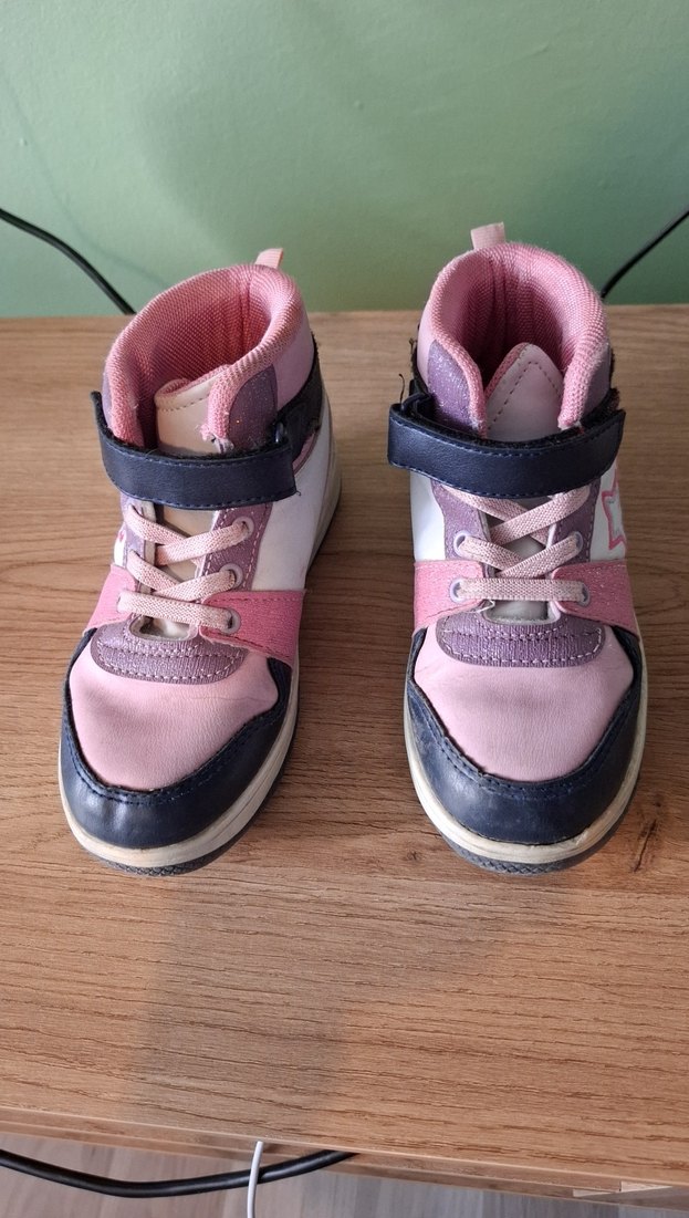 Kız Çocuk Pembe Yıldızlı Spor Ayakkabı - Görsel 5