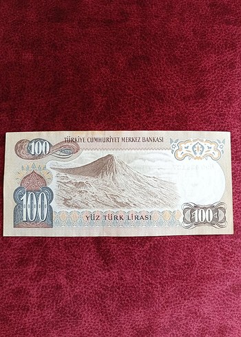  Türkiye Cumhuriyeti 100 Lira Eski Banknot, hatıra para
