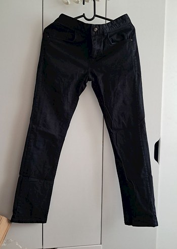 Erkek Siyah Regular Fit Denim Pantolon