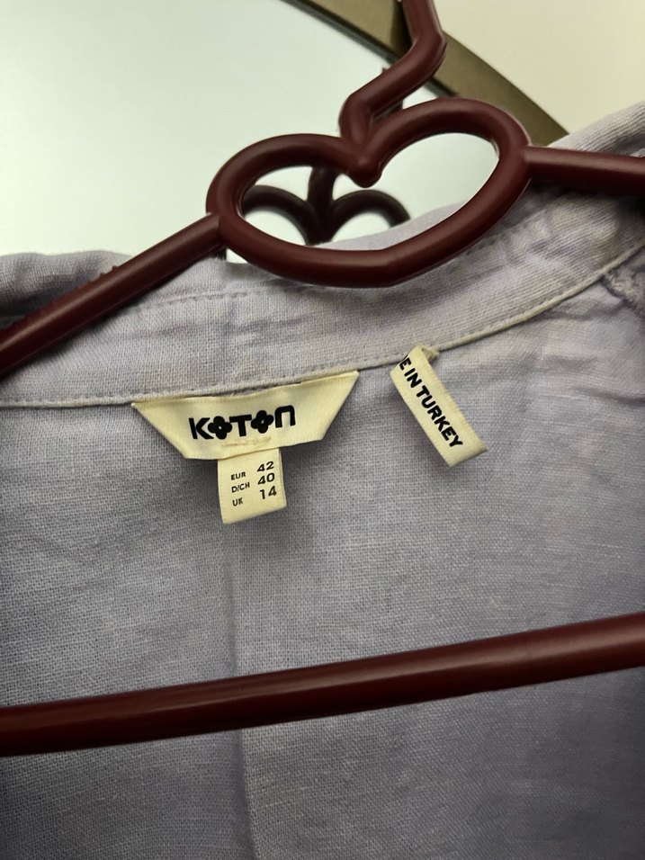 Lila Keten Kadın Gömlek - Görsel 4