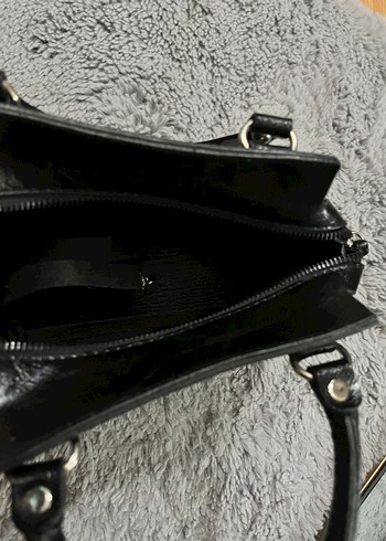 Siyah Deri Kadın Çanta - Görsel 3