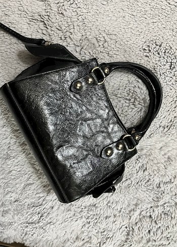 Siyah Deri Kadın Çanta - Görsel 2