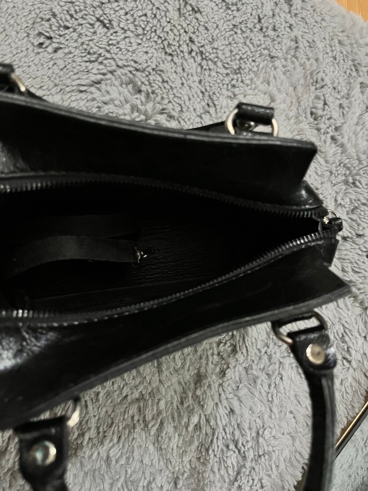 Siyah Deri Kadın Çanta - Görsel 3