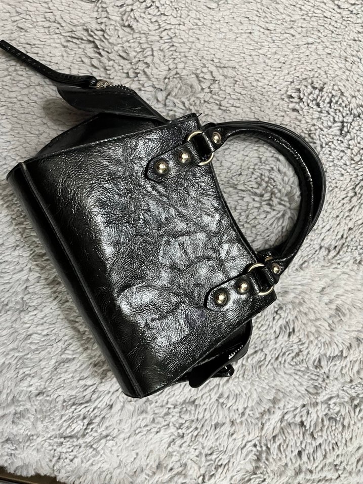 Siyah Deri Kadın Çanta - Görsel 2