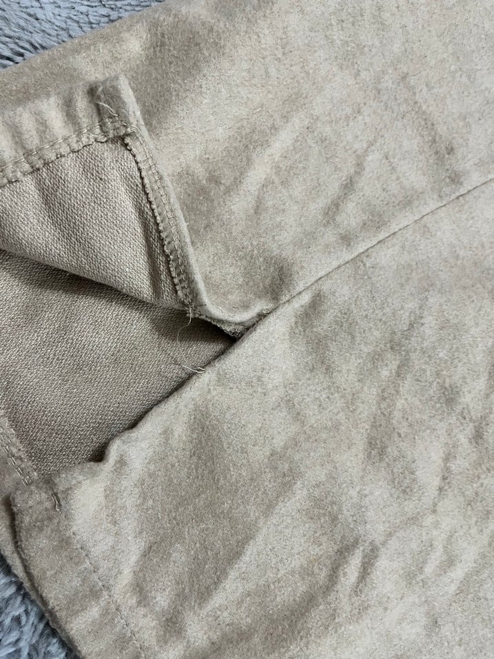 Bej Keten Mini Kalem Etek - Görsel 2