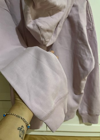 Lila Levis Kapüşonlu Kadın Sweatshirt - Görsel 4