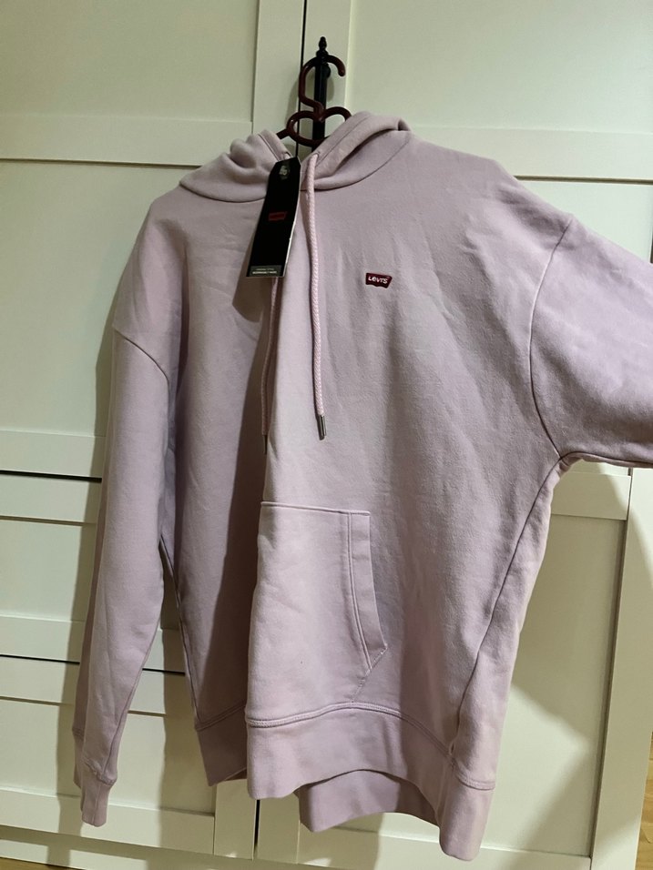 Lila Levis Kapüşonlu Kadın Sweatshirt - Görsel 2