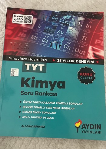 TYT Kimya Soru Bankası - Aydın Yayınları