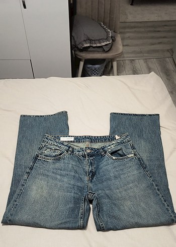 Zara Mavi Yikamali Rahat Kesim Jean